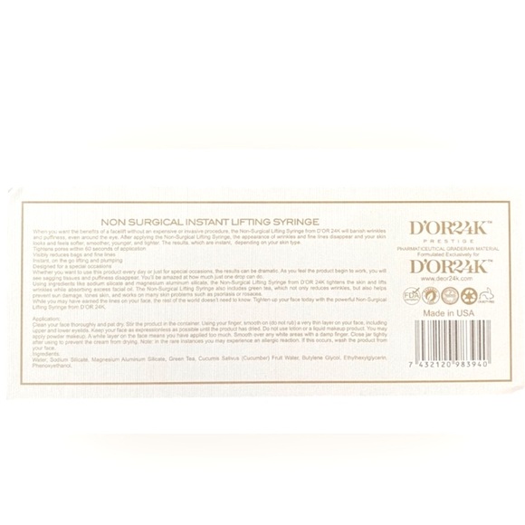 D’OR24K non surgical lifting 13 ml/.46 oz, New in Box - Picture 5 of 5